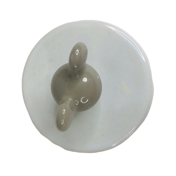 Walt Disney World Mickey Mouse Teapot Blue Brown Stripe White Thailand Unused - Picture 11 of 12